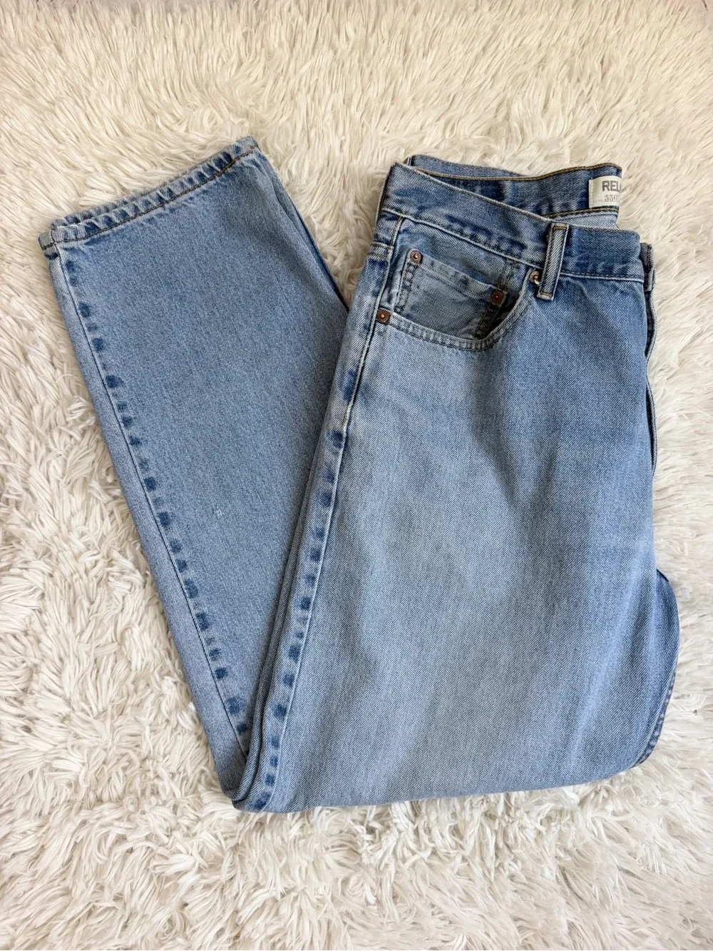 Levi's 550 Relaxed Fit Light Wash Men's Jeans 36 x 32